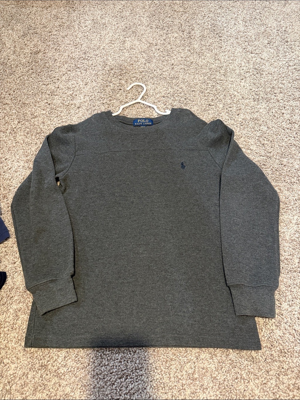 Polo by Ralph Lauren Dark Gray Knit Sweater Top